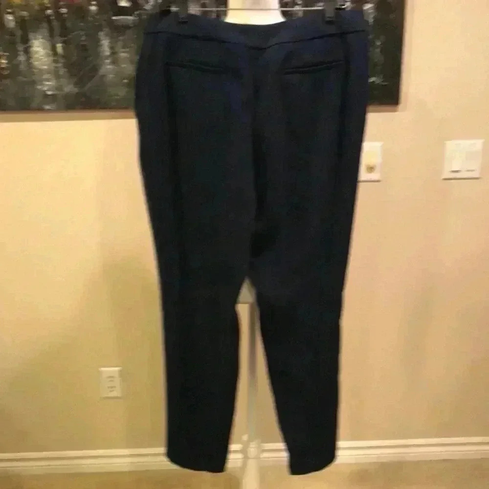 NWOT Banana Republic Blue and Gray Color-block Ankle Trousers-Size 10 - Picture 2 of 6